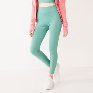 Sexy High Waist Spandex Tights Pastel Mint Stretchy Bodycon Pants Gym Yoga